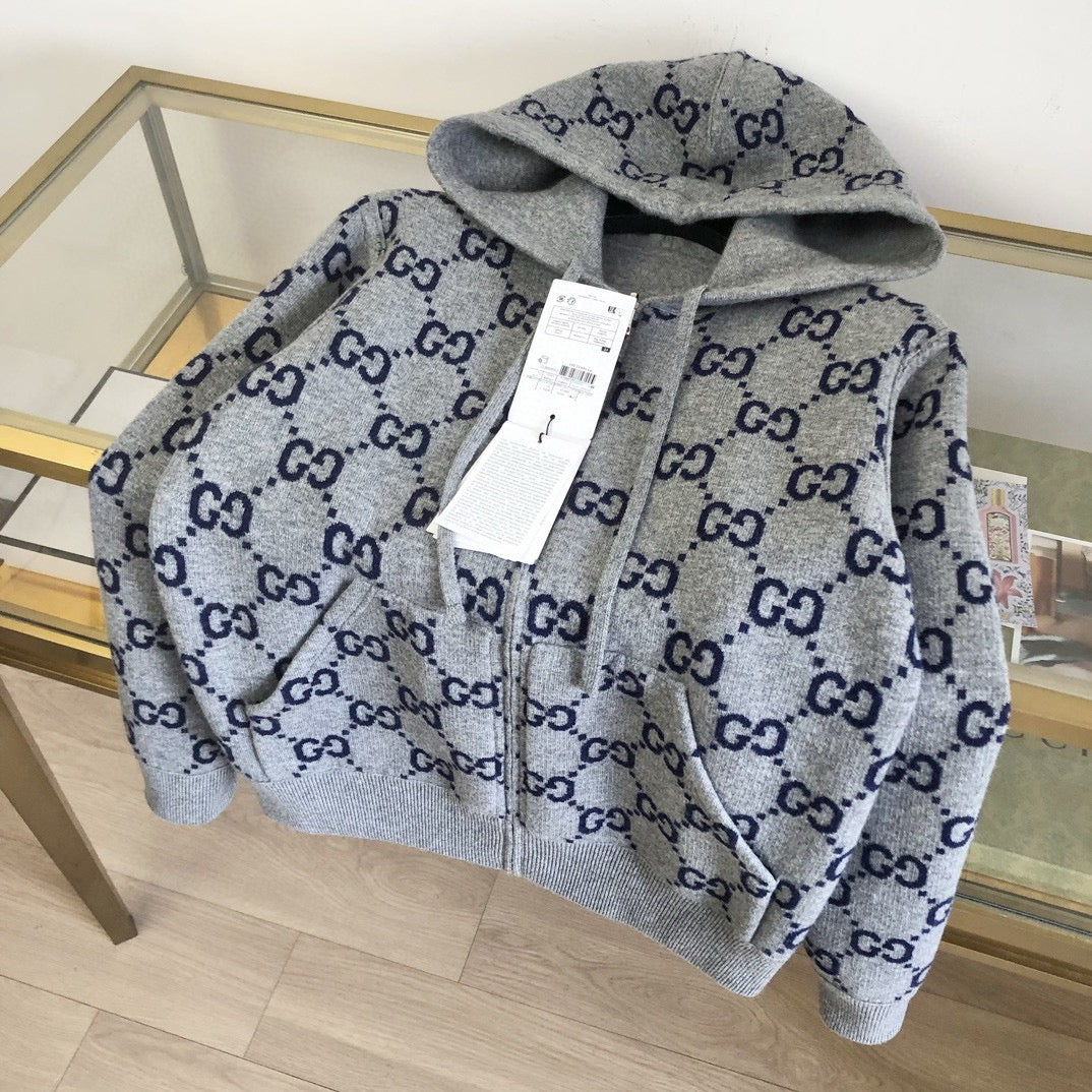 Grey Fleece Patch Zip-Through - Men's