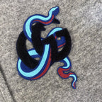 Grey Fleece Patch Zip-Through - Men's