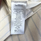 Cream Knit Ribbed Straight - Men's