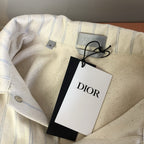 Cream Cotton Striped Long-Sleeve - Men's
