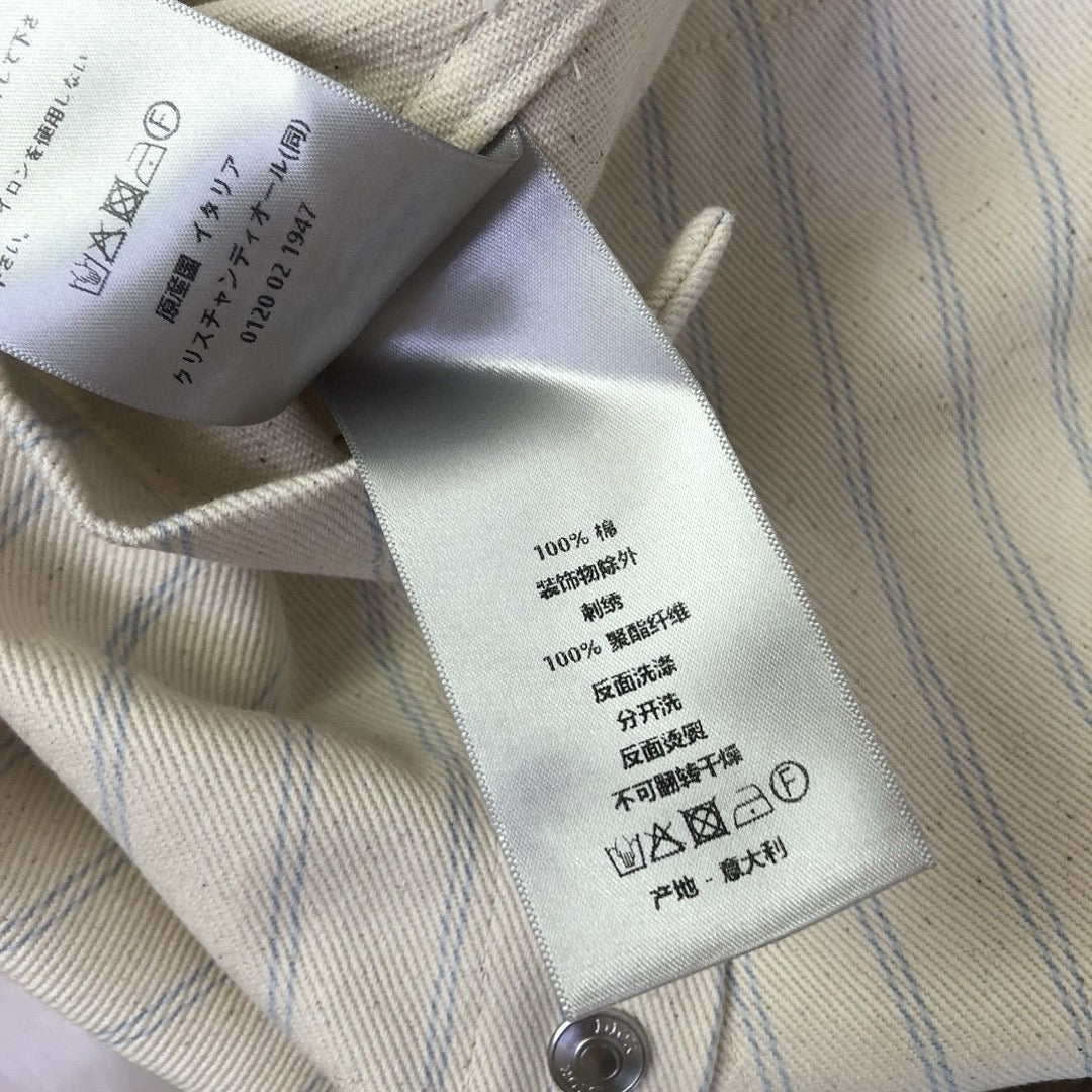 Cream Cotton Striped Long-Sleeve - Men's