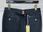 Grey Cotton Striped Leg Joggers - Men's