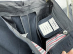 Grey Cotton Striped Leg Joggers - Men's