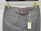 Grey Cotton Striped Leg Joggers - Men's