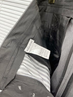 Grey Cotton Striped Leg Joggers - Men's