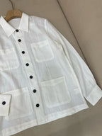 Khaki Suede Plain Overshirt - Men's