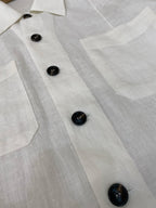 Khaki Suede Plain Overshirt - Men's