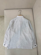 Khaki Suede Plain Overshirt - Men's