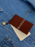 Blue Denim Plain Long-Sleeve - Men's