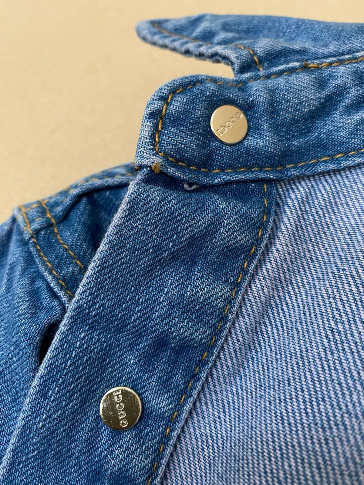 Blue Denim Plain Long-Sleeve - Men's