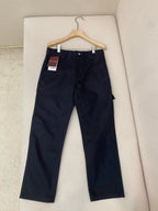 Navy Cotton Plain Straight - Men's