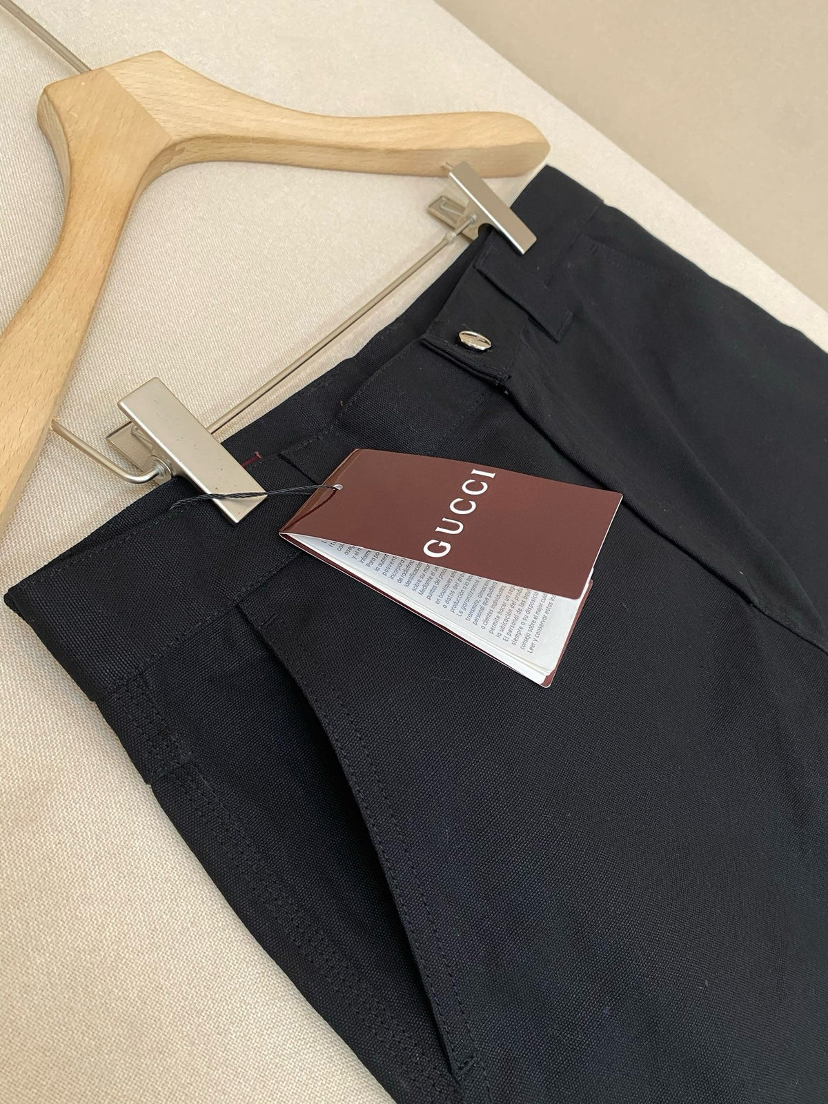 Navy Cotton Plain Straight - Men's