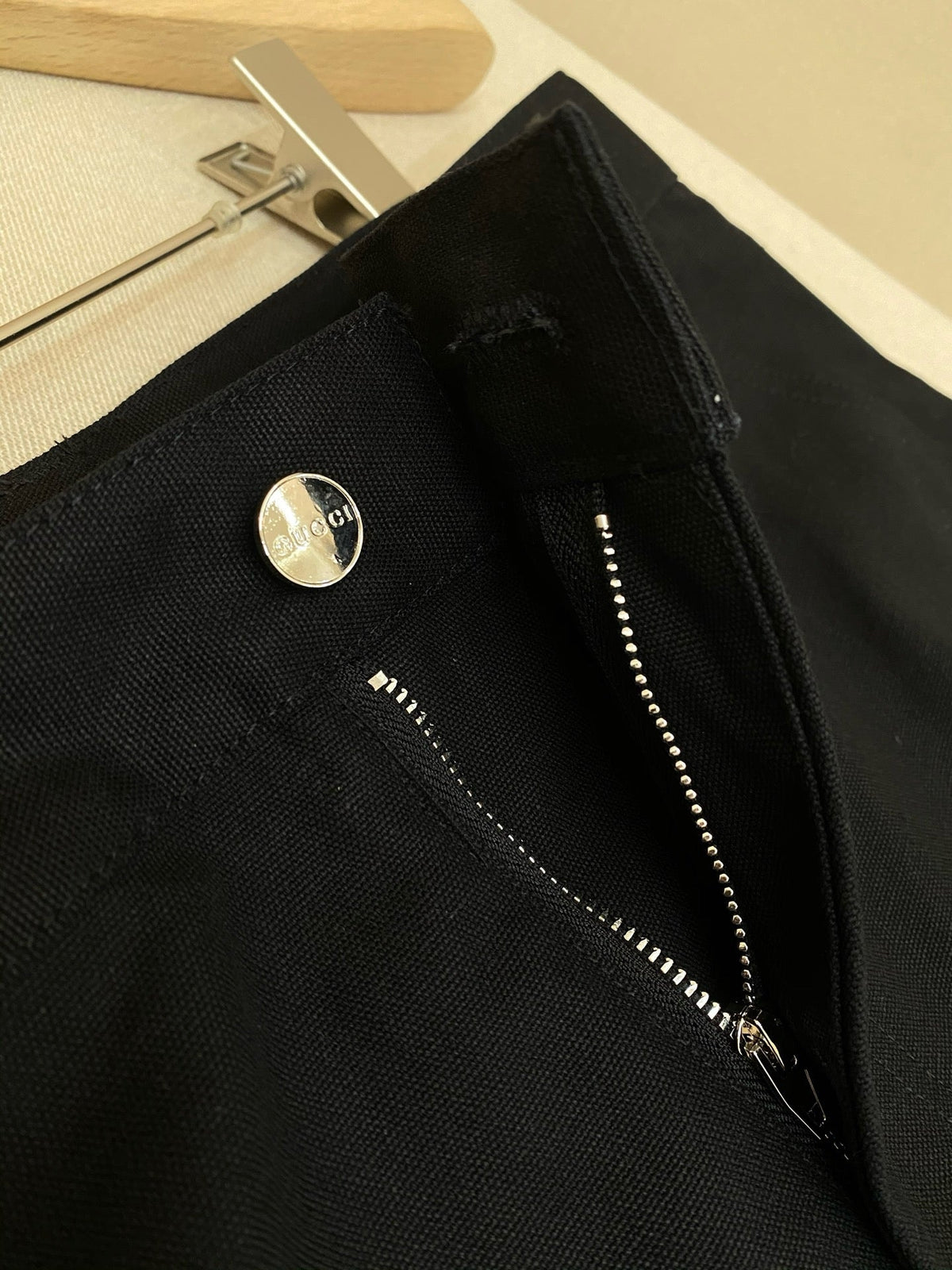 Navy Cotton Plain Straight - Men's