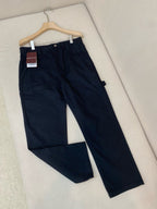 Navy Cotton Plain Straight - Men's
