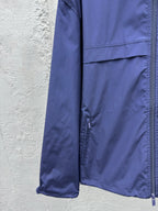 Blue Nylon Plain Blouson - Men's