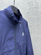 Blue Nylon Plain Blouson - Men's
