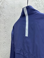 Blue Nylon Plain Blouson - Men's
