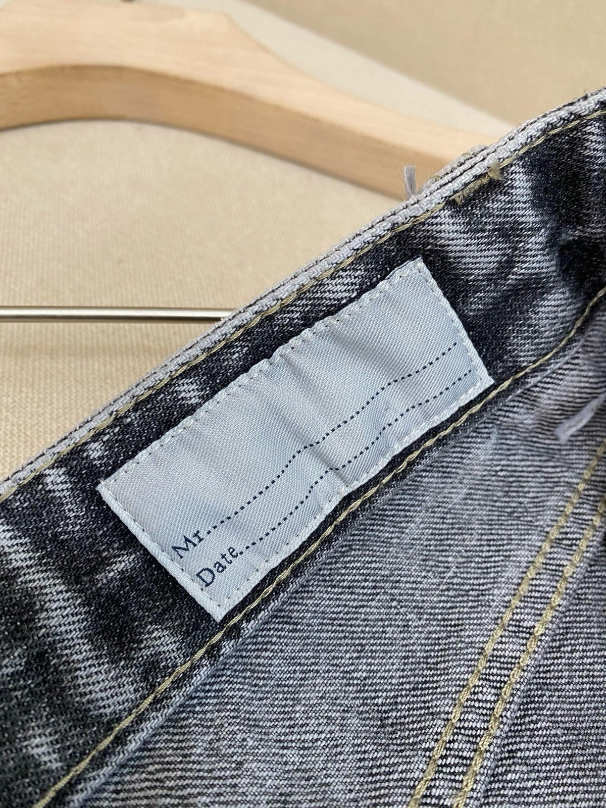 Grey Denim Acid Wash Straight - Women's