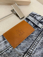 Grey Denim Acid Wash Straight - Women's