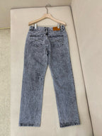 Grey Denim Acid Wash Straight - Women's