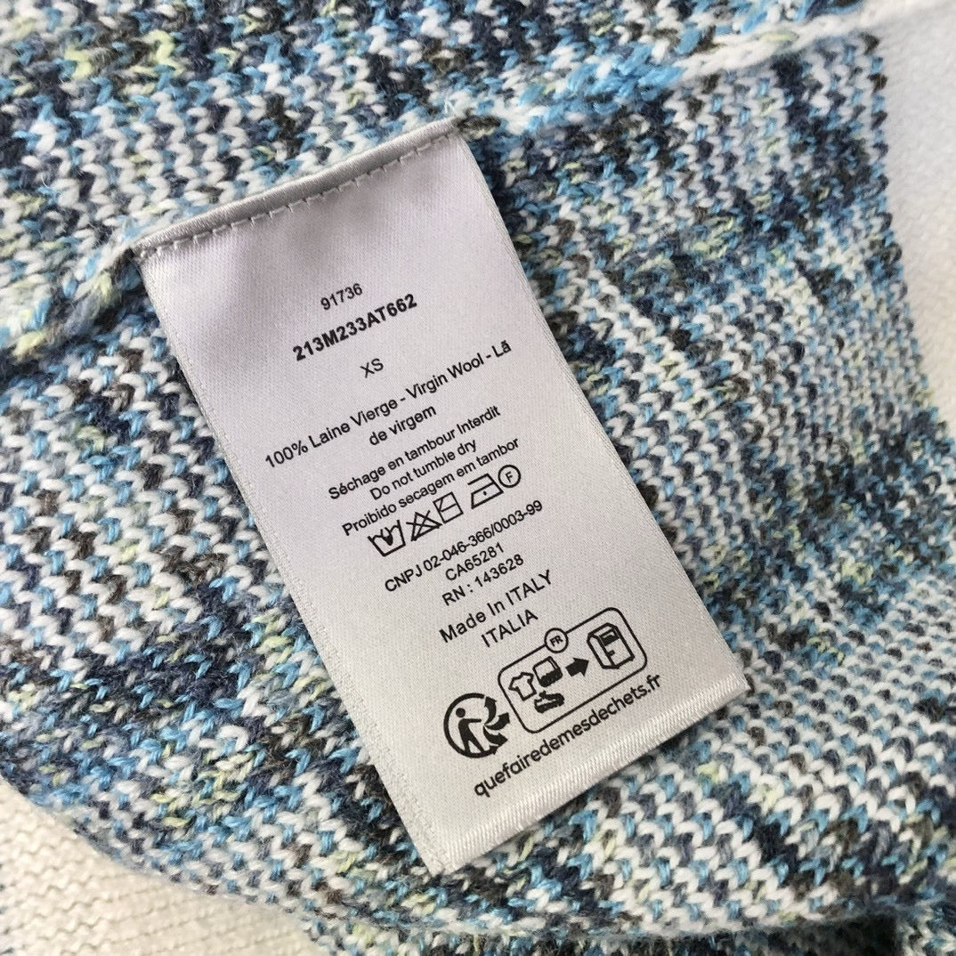 Cream Jacquard Monogram Crewneck - Men's