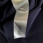 Navy Cotton Script Long-Sleeve - Men's