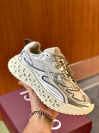 Olive Mesh Panelled Chunky - Men's