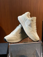 Grey Suede Colourblock Runner - Men's