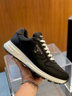 Grey Suede Colourblock Runner - Men's