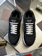 Grey Suede Colourblock Runner - Men's