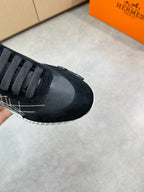 Black Knit Contrast Sole Runner - Men's