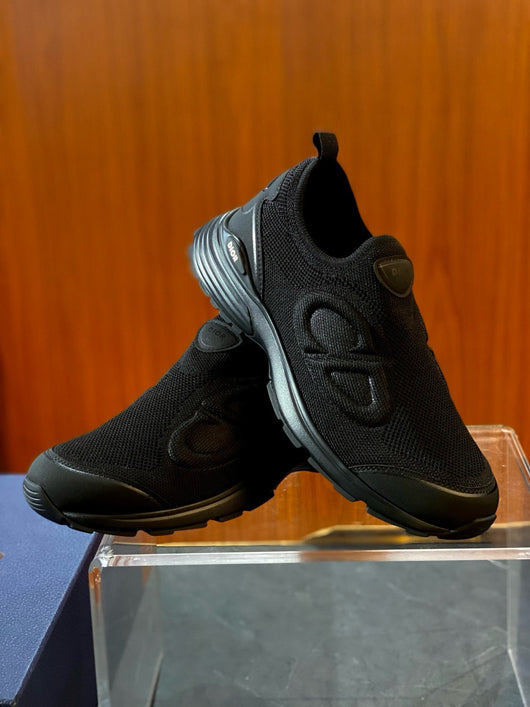 Knit Low-Top Olive Sneakers - Men's