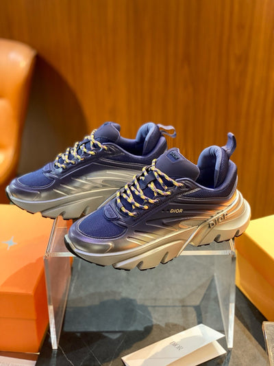 Mesh Runner Yellow Sneakers - Men's