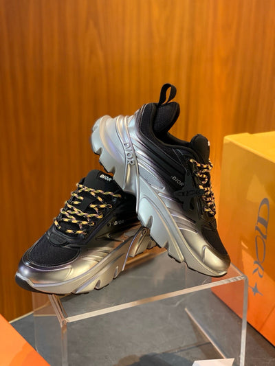 Mesh Runner Yellow Sneakers - Men's