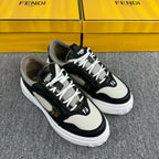 Black Leather Colourblock Chunky - Men's