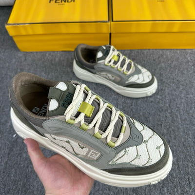 Grey Mesh Colourblock Chunky - Men's