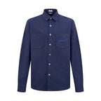 Navy Cotton Anagram Overshirt - Men's
