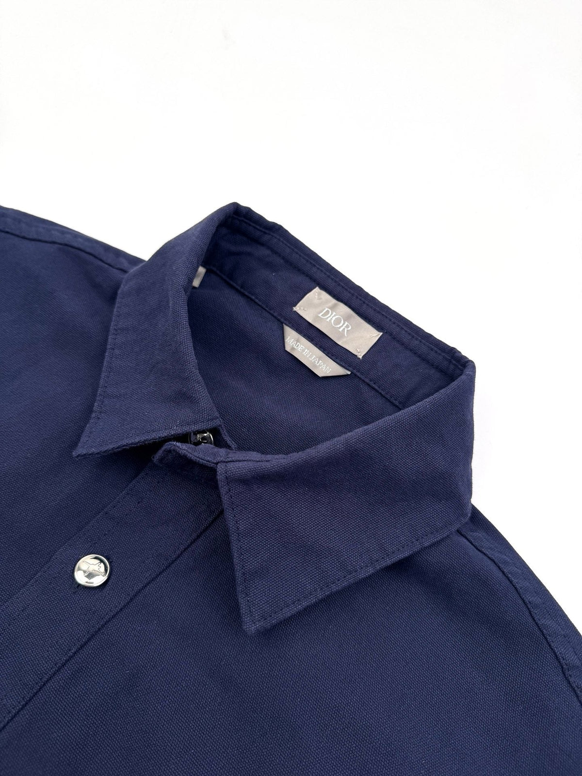 Navy Cotton Anagram Overshirt - Men's