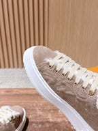 Black Suede Shearling-Lined Low-Top - Women's
