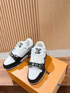Black Leather Graphic Chunky - Men's