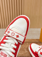 White Leather Graphic Chunky - Men's
