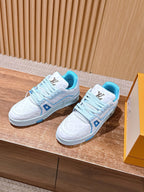 Blue and Green Sneakers