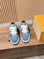 Black and Blue Sneakers