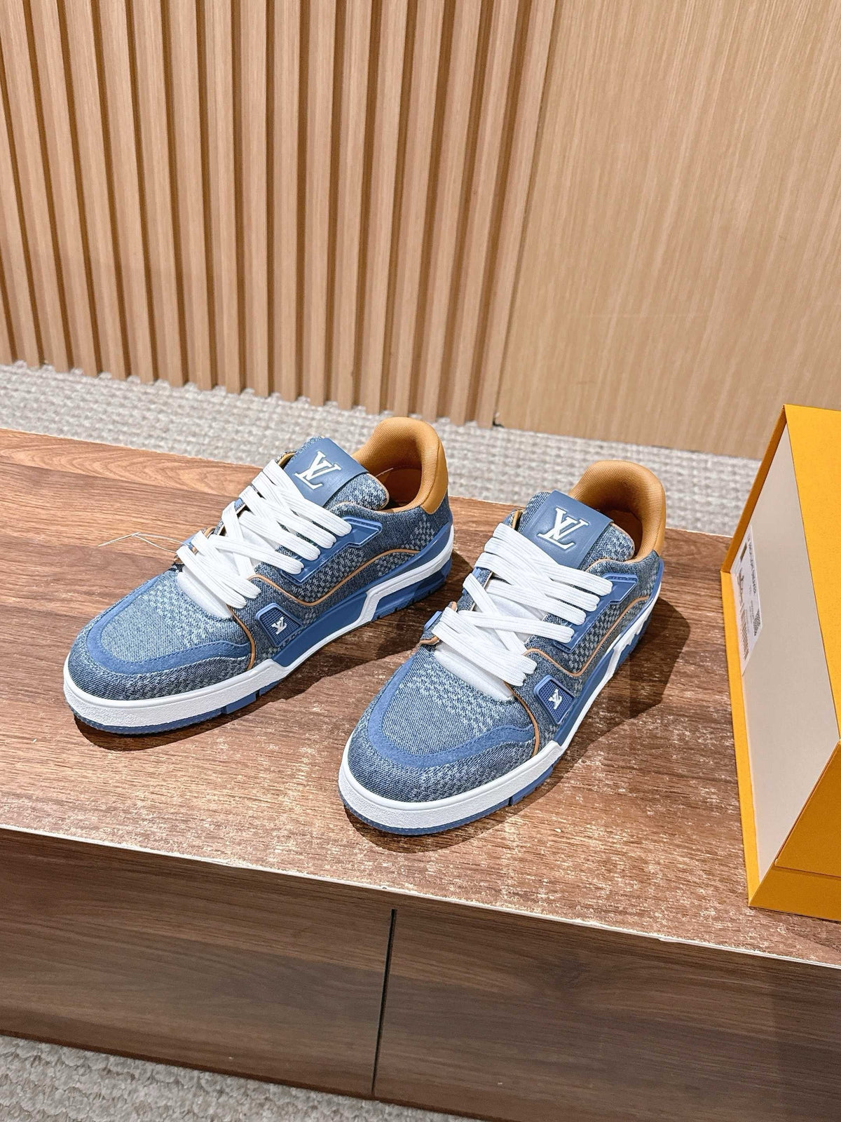 Black and Blue Sneakers