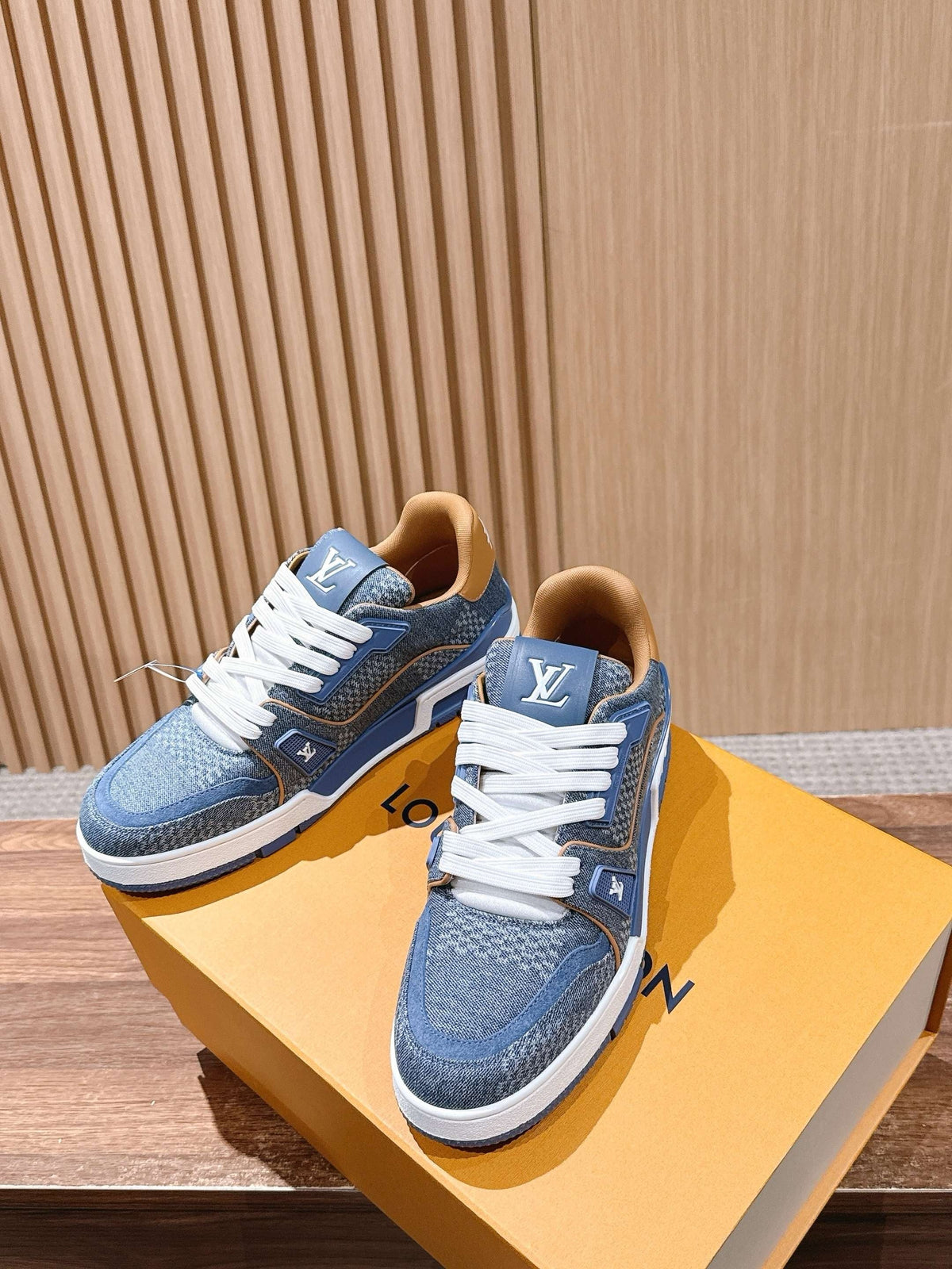 Black and Blue Sneakers