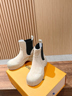 Black Suede Gum Sole Ankle Boot - Women's