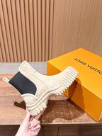 Black Suede Gum Sole Ankle Boot - Women's