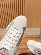 Black Leather Patent Low-Top - Men's