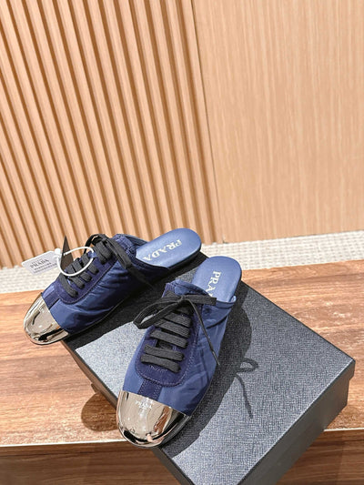 Pink Leather Metal Toe Low-Top - Women's