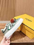 White Leather Embellished Low-Top - Women's